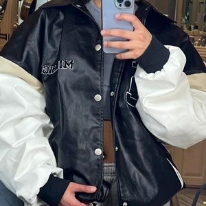 PLT Oversized Varsity Jacket
